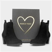 Marco Tozzi Womens Black Heeled Ankle Zip-Up Boot (Click For Details)