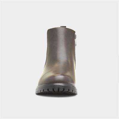 Angelina Womens Brown Chelsea Boot