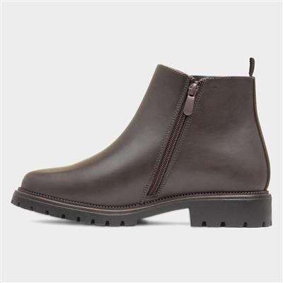 Angelina Womens Brown Chelsea Boot