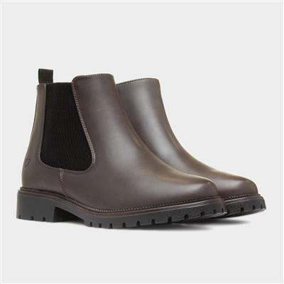 Angelina Womens Brown Chelsea Boot
