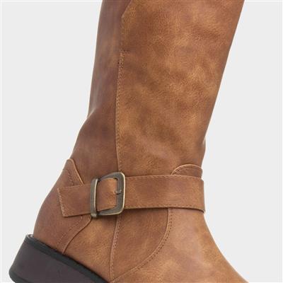 Maya Womens Tan Calf Boot