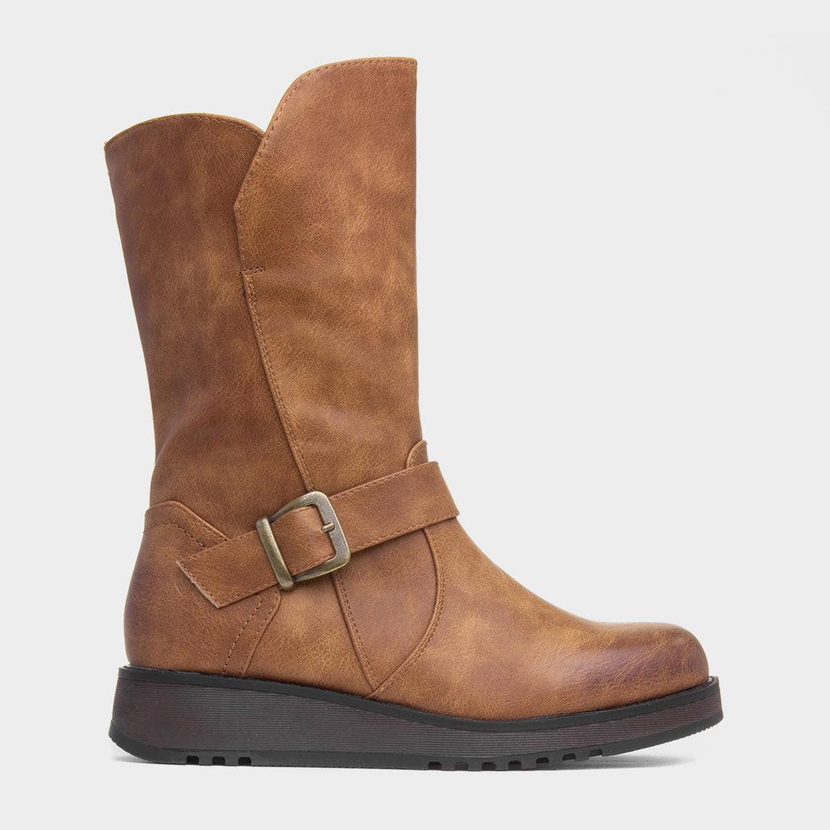 Maya Womens Tan Calf Boot