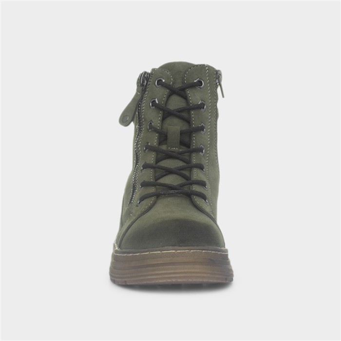 Amelia Womens Khaki Ankle Boot