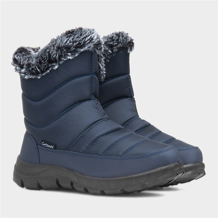 Longleat Womens Navy Waterproof Boot