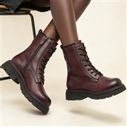 Rock Valley Isabella Womens Burgundy Lace Up Boots (Click For Details)