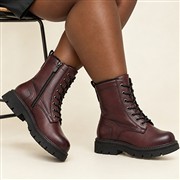 Rock Valley Isabella Womens Burgundy Lace Up Boots (Click For Details)