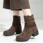 Rock Valley Isla Womens Brown Buckle Ankle Boot (Click For Details)