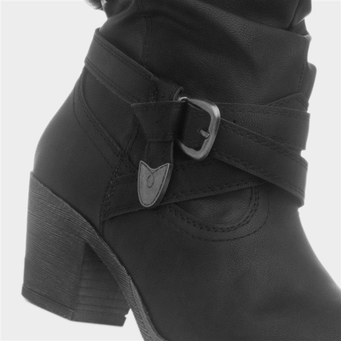 Lewis Sidestep Womens Black Boots