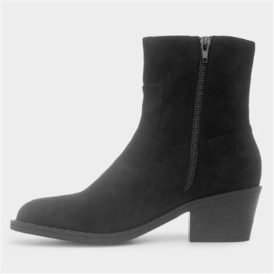 Yankee Coast Ladies Black Ankle Boots