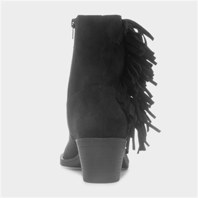 Yankee Coast Ladies Black Ankle Boots