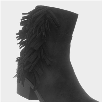 Yankee Coast Ladies Black Ankle Boots
