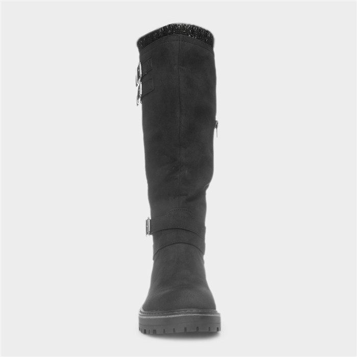 Freya Womens Black Knee High Boot