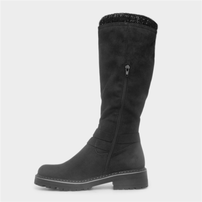 Freya Womens Black Knee High Boot