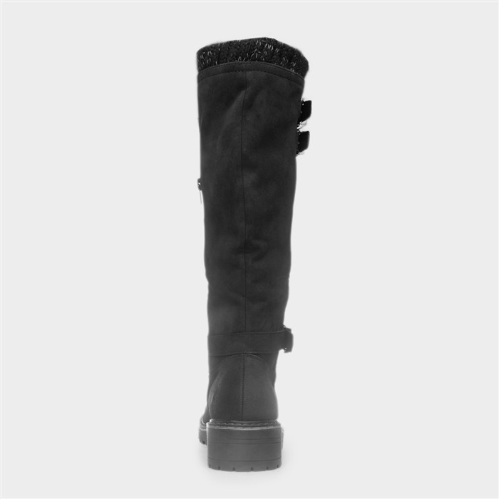 Freya Womens Black Knee High Boot