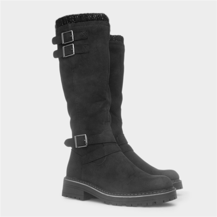 Freya Womens Black Knee High Boot