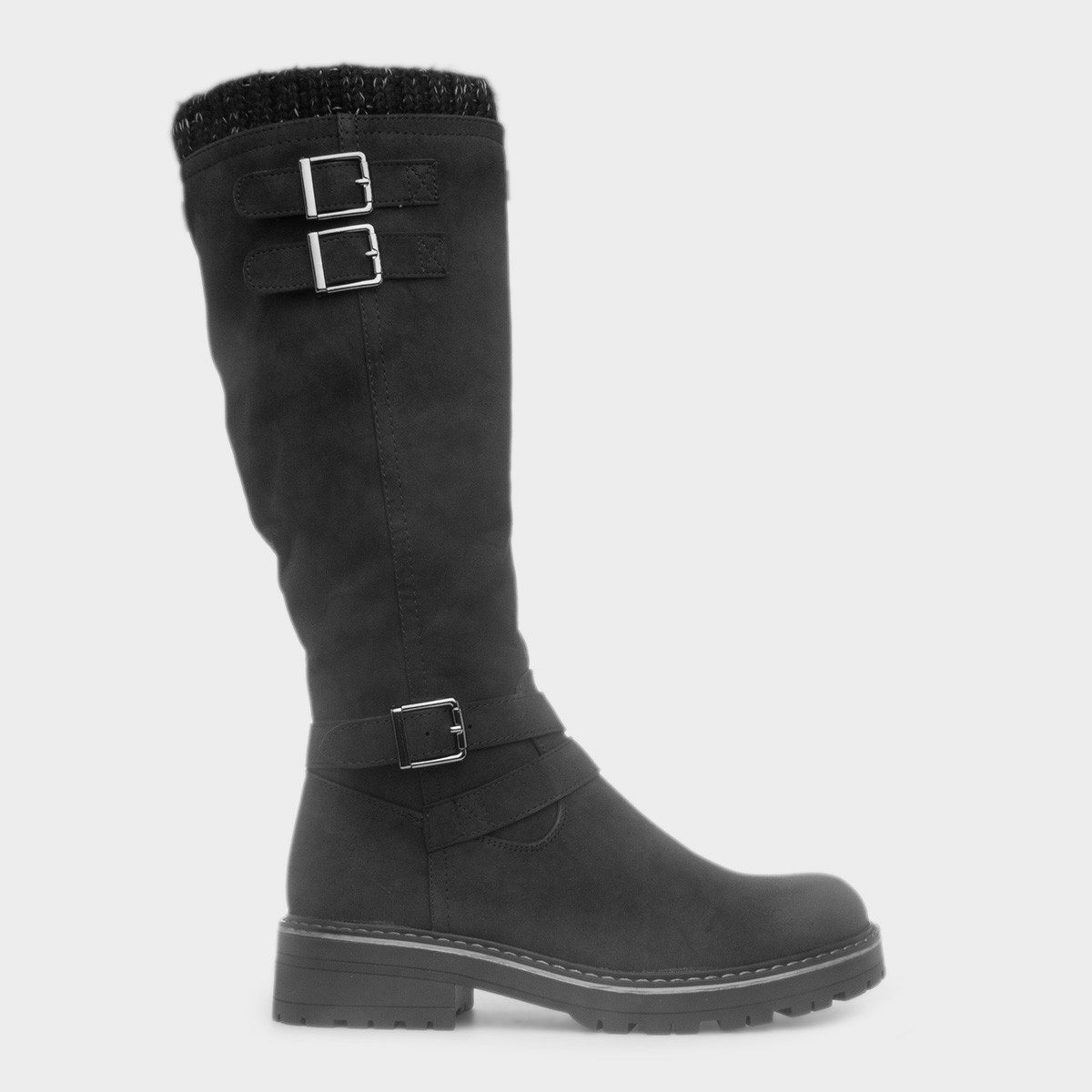 Freya Womens Black Knee High Boot