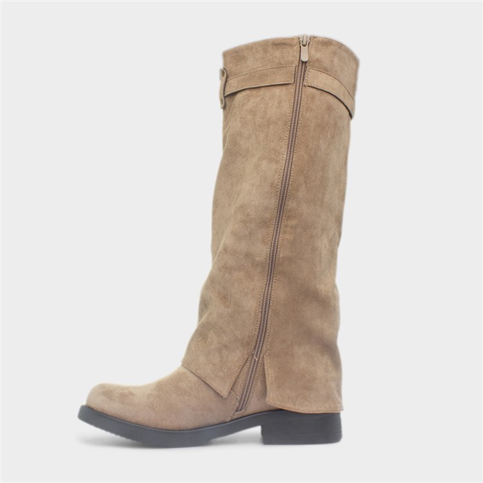 Charlotte Womens Sand Brown Buckle Boot