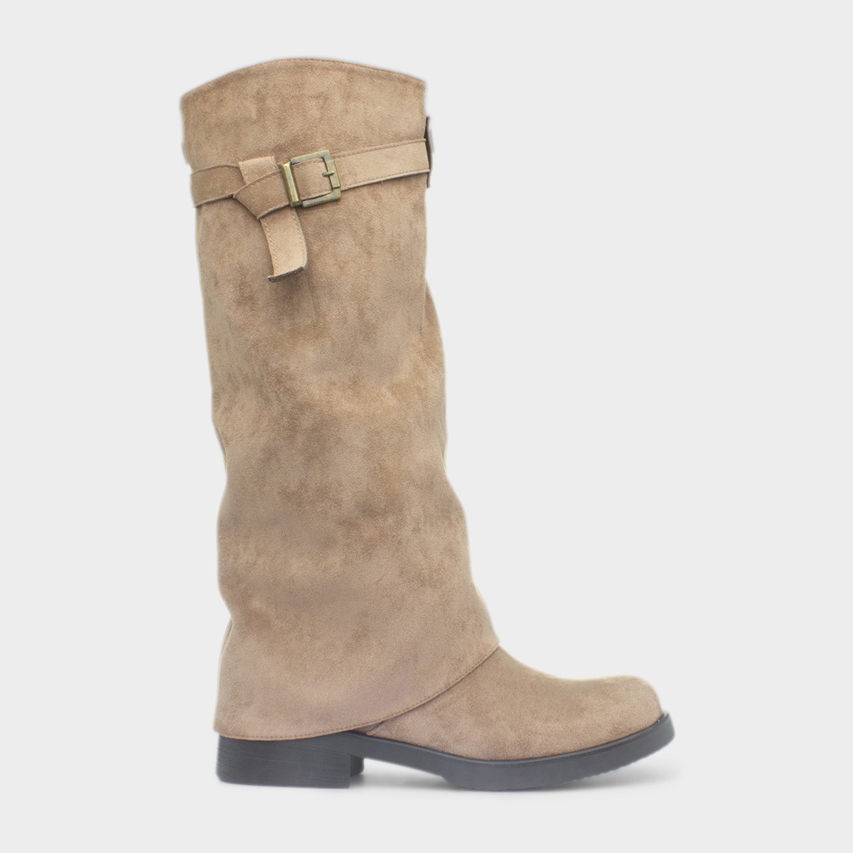 Charlotte Womens Sand Brown Buckle Boot