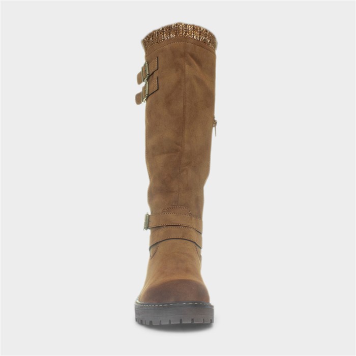 Freya Womens Tan Knee High Boot