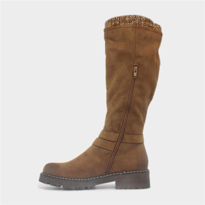 Freya Womens Tan Knee High Boot