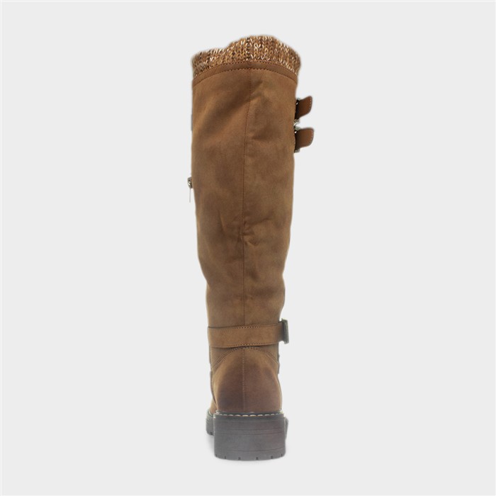 Freya Womens Tan Knee High Boot