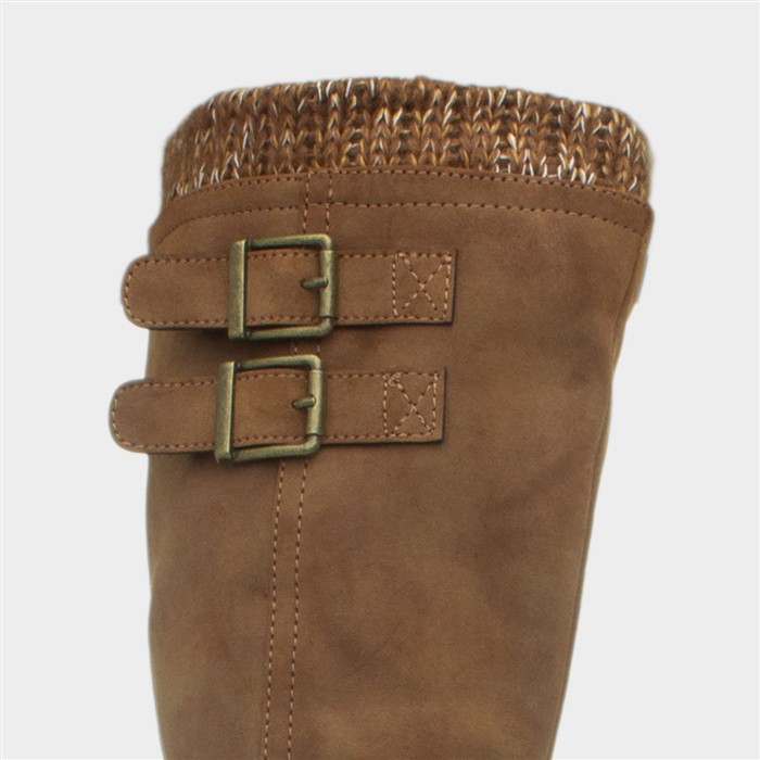 Freya Womens Tan Knee High Boot