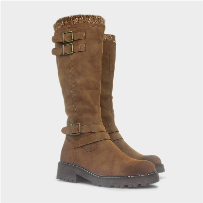 Freya Womens Tan Knee High Boot