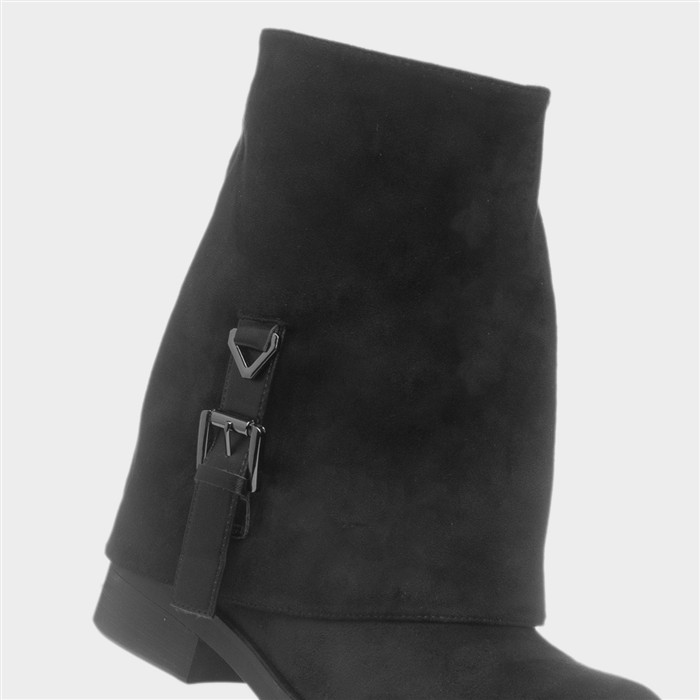 Florence Womens Black Buckle Boot