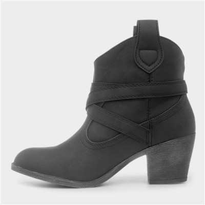 Satire Lane Black Western Boot