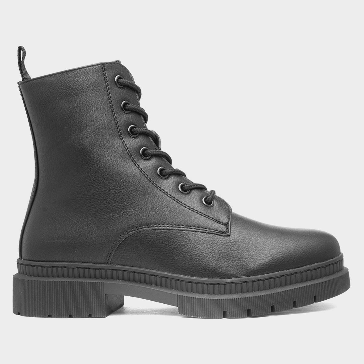 Katia Womens Black Lace Up Boot