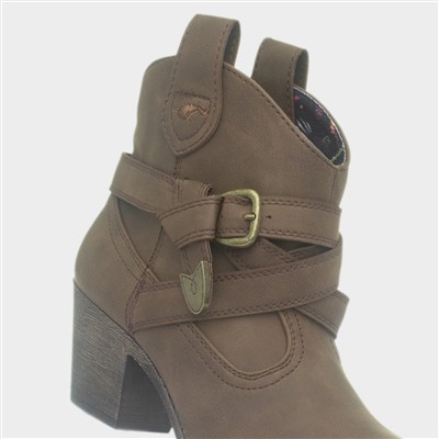 Satire Lane Dark Brown Western Boot