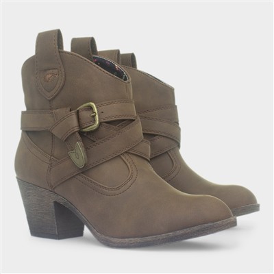 Satire Lane Dark Brown Western Boot