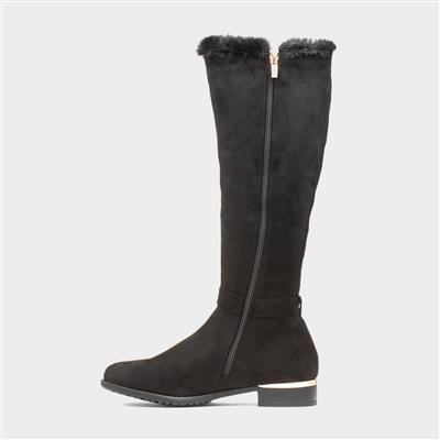 Truffle Amelie Womens Black Calf Boot