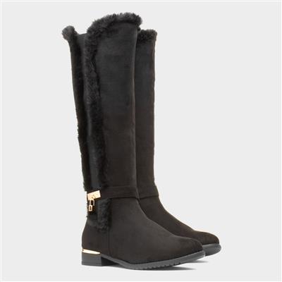 Truffle Amelie Womens Black Calf Boot