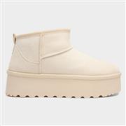 Truffle Sasha Womens Cream Ankle Boot (Click For Details)