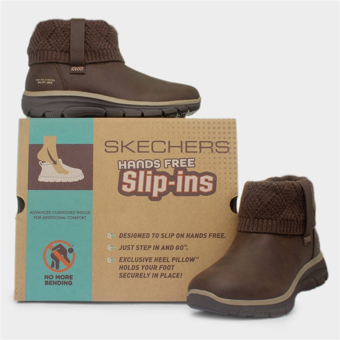 Slip-Ins Easy Going Womens Chocolate Boot