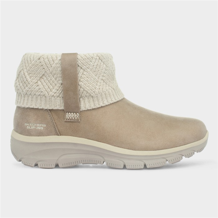 Easy Going Womens Taupe Ankle Boot