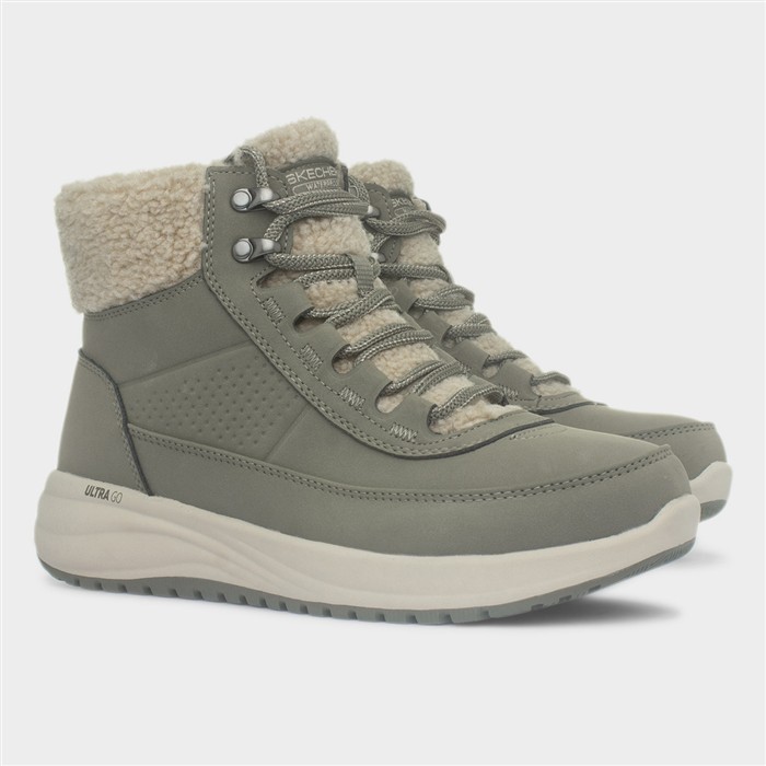 On The Go Stellar Womens Olive Ankle Boot