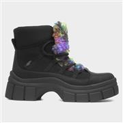 Rocket Dog Tiger Womens Black Chunky Platform Boot (Click For Details)