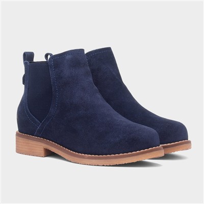 Maddy Womens Navy Wider Fitting Boot
