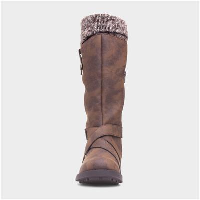 Telsa Womens Brown Calf Boot