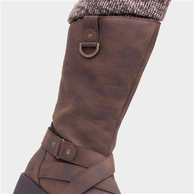 Telsa Womens Brown Calf Boot