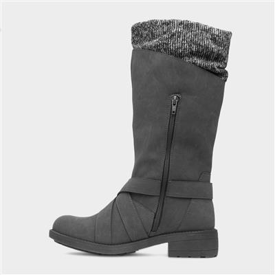 Telsa Womens Grey Calf Boot