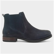 Hush Puppies Edith Womens Navy Leather Boot (Click For Details)
