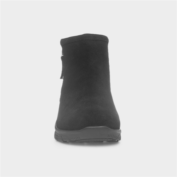 Easy Going Womens Black Ankle Boot