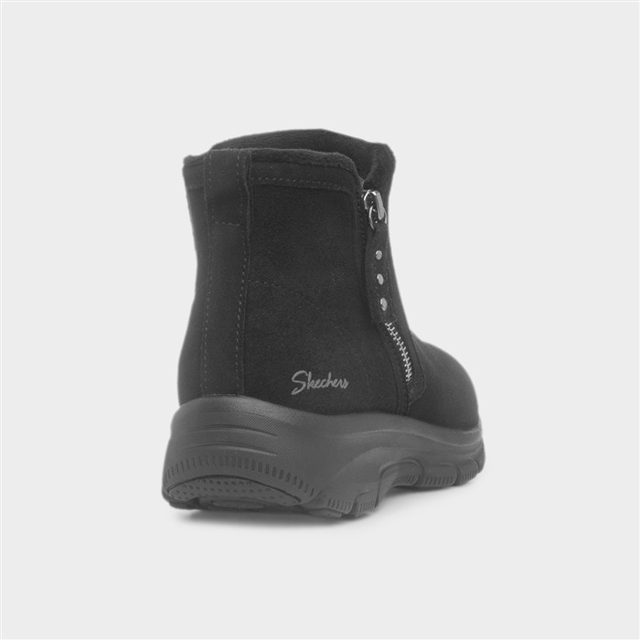 Easy Going Womens Black Ankle Boot