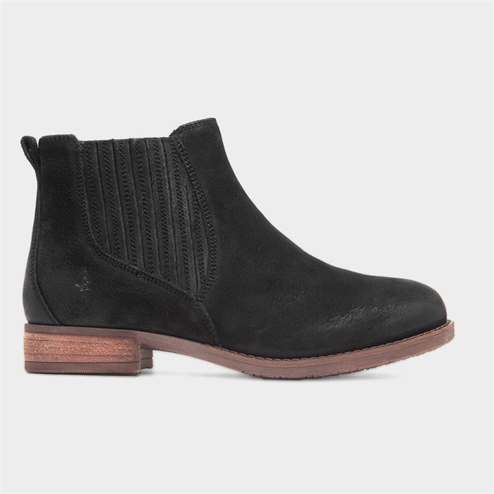 Edith Womens Black Leather Boot
