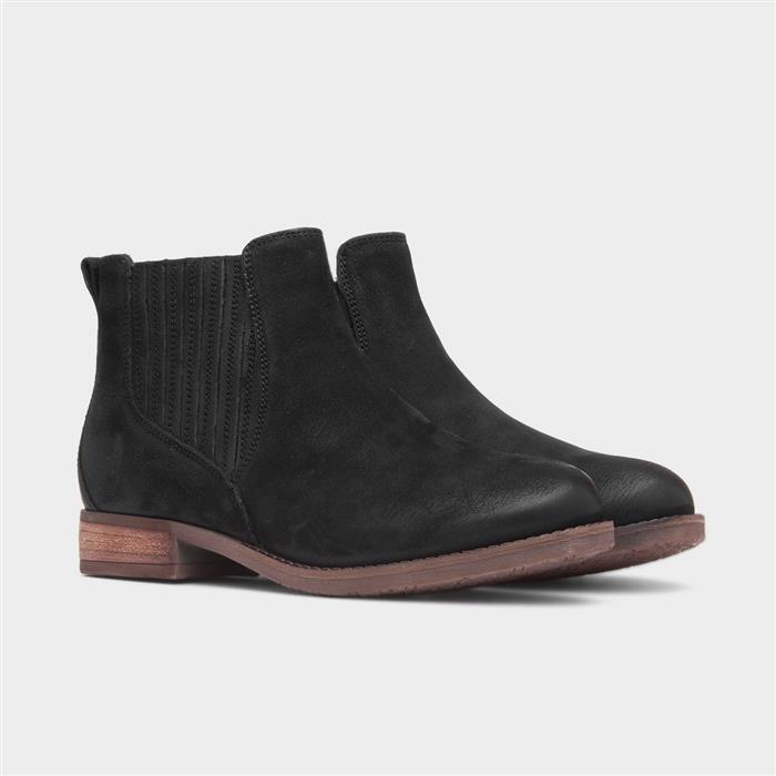 Edith Womens Black Leather Boot