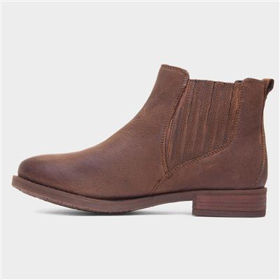 Edith Womens Brown Leather Boot