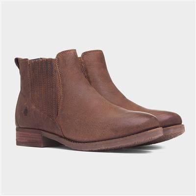 Edith Womens Brown Leather Boot
